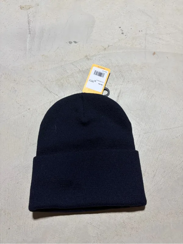 Carhartt NWT Navy Beanie with Bright Blue Polar Plunge Logo - Image 2