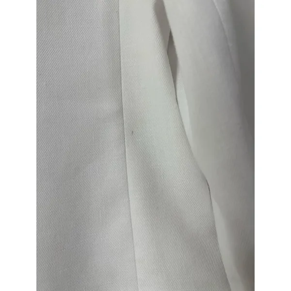 J.Crew White Linen Blazer - Preppy Coastal Grandmother Style Size 8 - Image 6