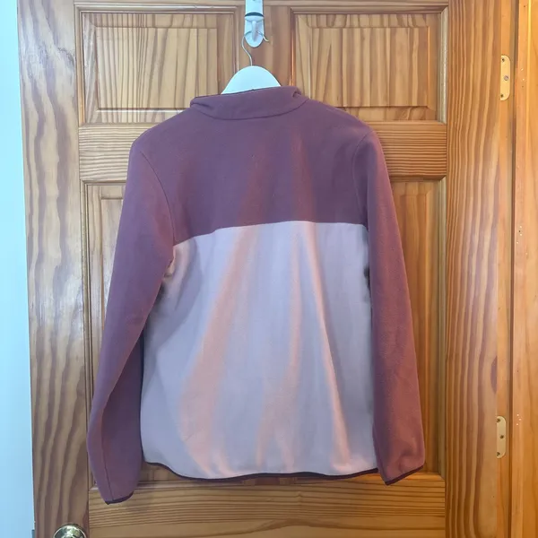 Columbia Size Large Pink Fleece 1/4 Snap Pullover Sweatshirt - Image 7
