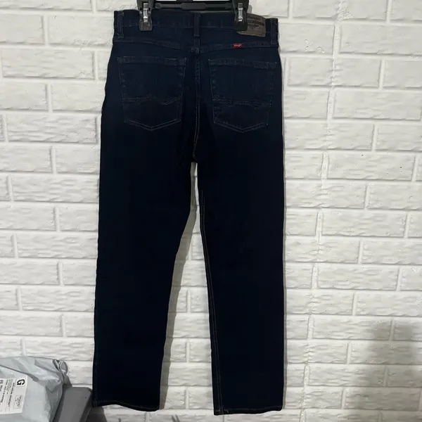 Wrangler Regular Fit Jeans Men’s 30x30 Dark Wash Denim Casual Nice Dress - Image 2