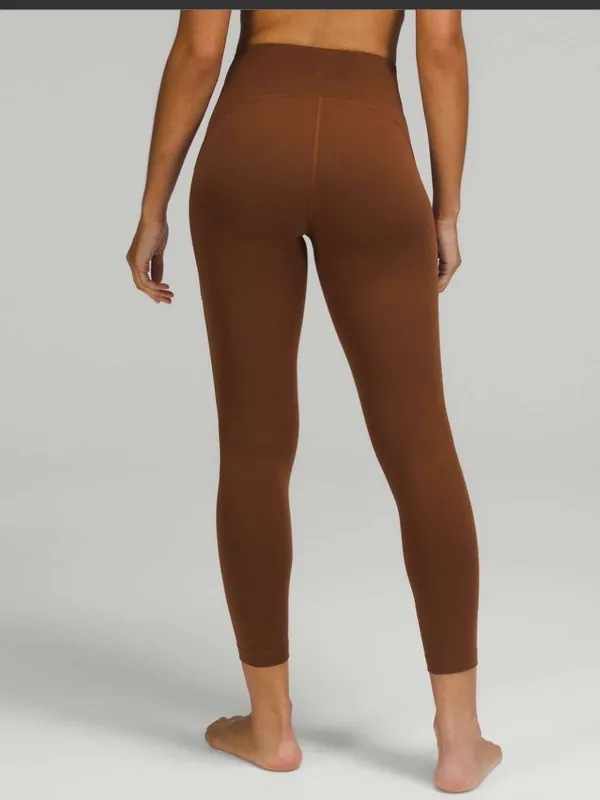 Lululemon InStill High-Rise Tight 25" Roasted Brown Size 4 Gently Used - Image 2
