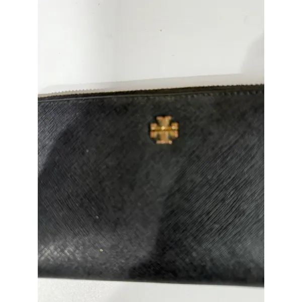 Tory Burch Black Emerson Zip‎ Passport Continental Wallet K - Image 3
