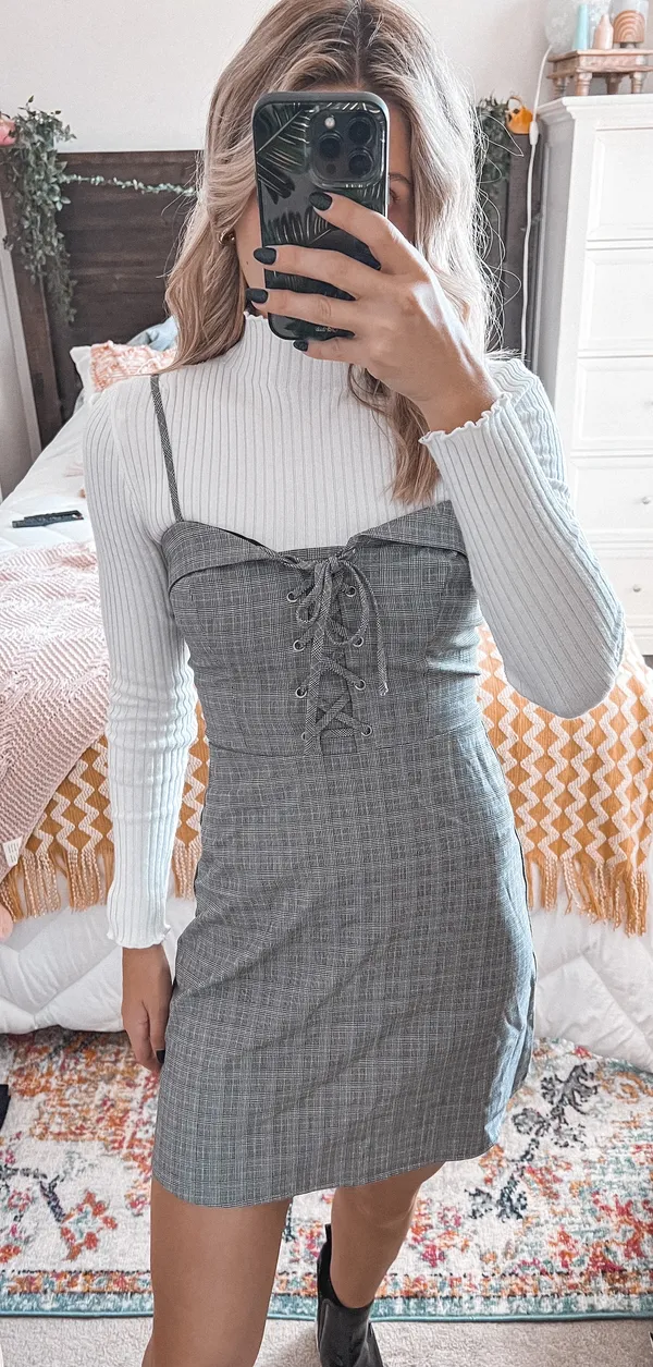 Forever 21 Plaid Mini Dress - Image 4