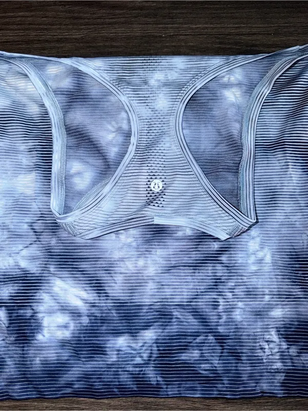 Women’s Lululemon blue tie dye racer back tank - Image 2