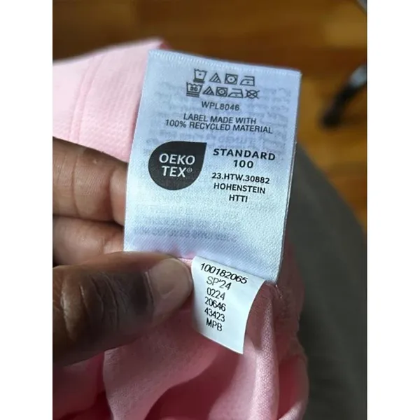 Active Top Ideology High-Low Baby Pink Mesh Athleisure Pilates Barre Gorpcore LG - Image 4