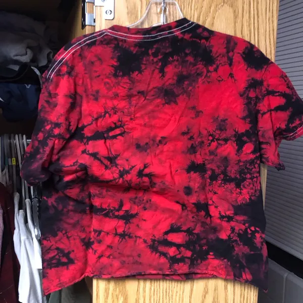 Gildan Kappa Kappa Gamma bid day cropped tye dye shirt - Image 2