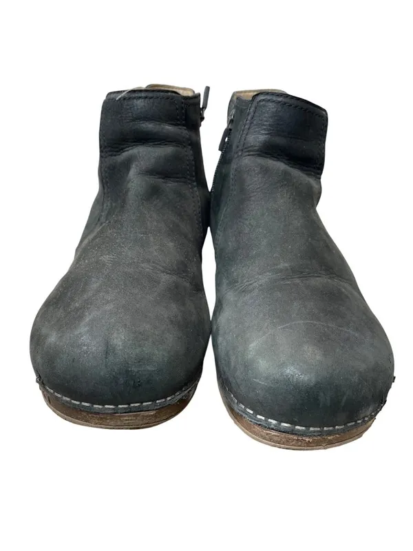 Dansko womens black leather mid ankle casual slip on boots sz 11.5-12 SKU 10-825 - Image 12