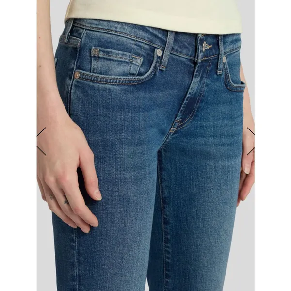 7 for all Mankind ORIGINAL‎ BOOTCUT Denim Jeans Medium Wash Size 26 - Image 3
