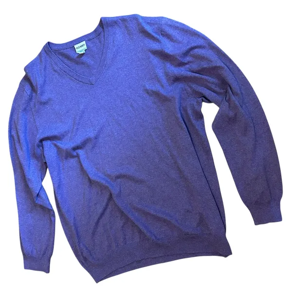 Women's Old Navy Purple Lightweight Tunic Minimalist Sweater SZ XXL 100% Cotton - Image 2