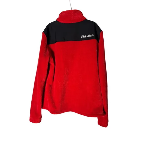 Columbia Ohio State Buckeyes Red Black Jacket‎ Large Women's Fleece - Image 4