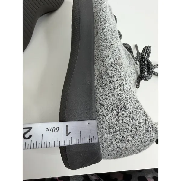 Allbirds Women's Wool Runner Gray Black Merino Wool Sneakers Size 8 Normcore - Image 11