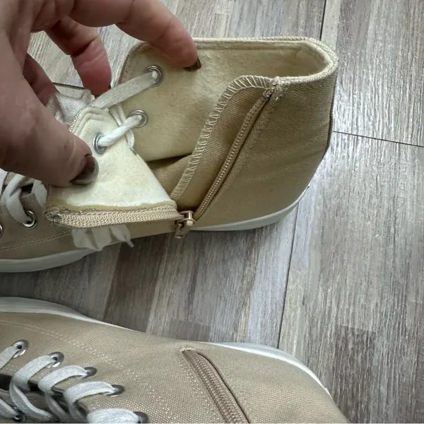 Sincerely Jules Vespa Z High-Top Cream Canvas Platform Sneakers Women’s 8.5 - Image 7