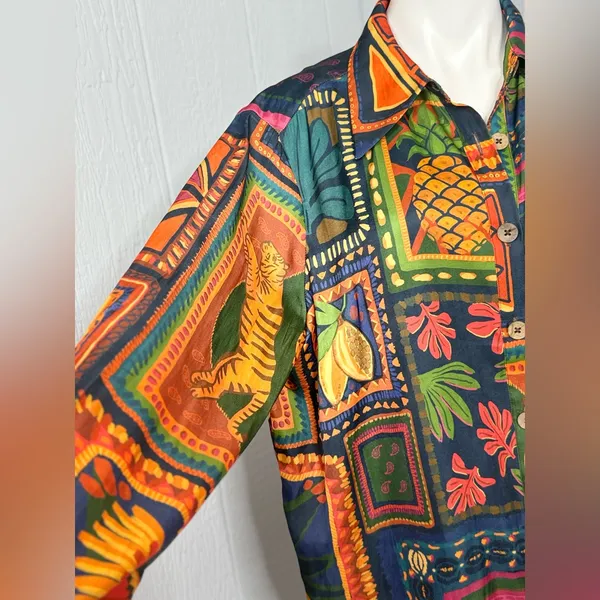Rachel Zoe Colorful Geometric Blouse - Image 2