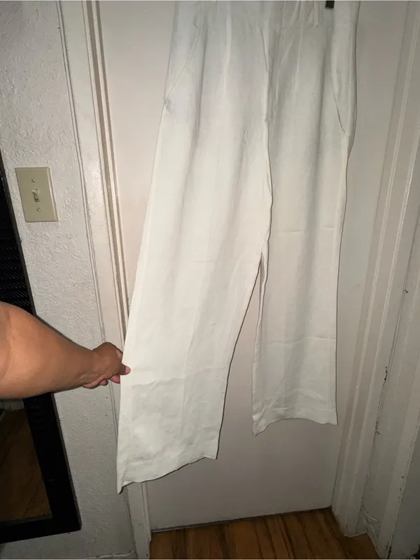 Zara Wide-Leg White Pants - Image 2