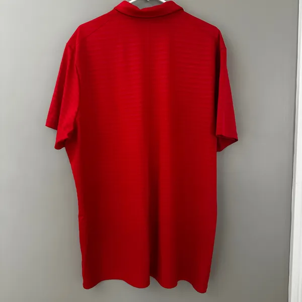 Nike Polo Shirt Mens Red Short Sleeve Golf Lightweight Outdoors Tour 2XL - Image 5