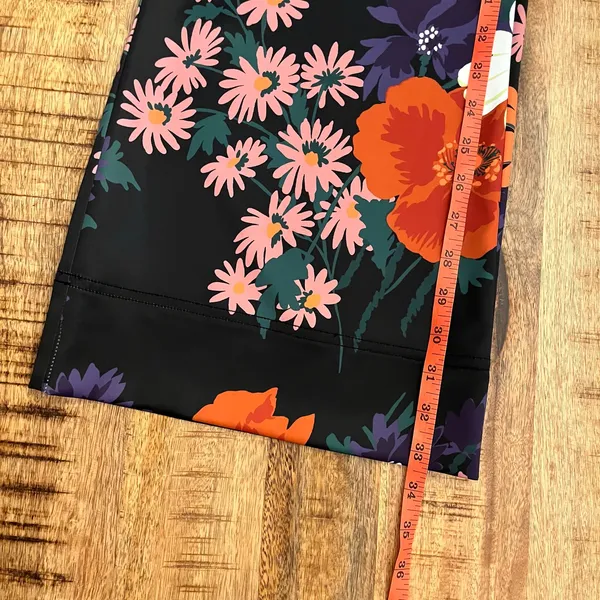 STAUD Austin Pants Size 4 Satin Floral‎ Bloom Flares Black Daisy Retro Festival - Image 12