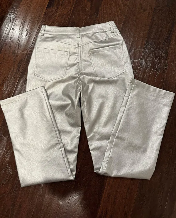Metallic Jeans Silver Size M - Image 2