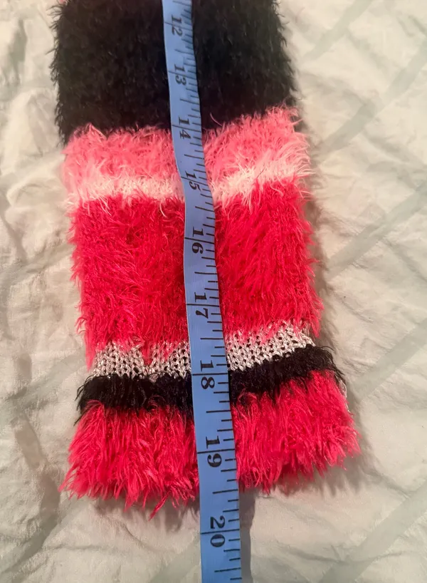 Falls Creek Pink, Black & Metallic Striped Fuzzy Sweater - Junior Size L - NWOT - Image 10
