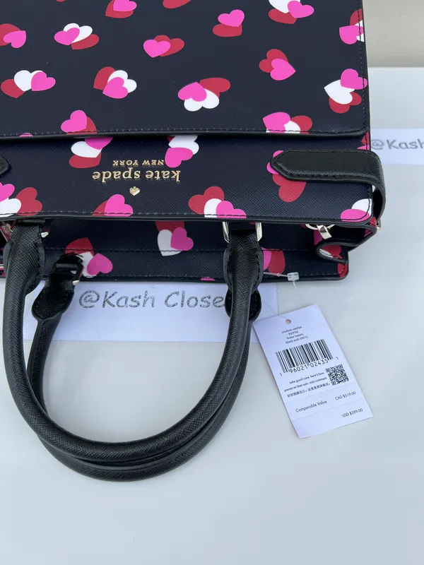 Kate Spade staci heart print medium satchel - Image 8