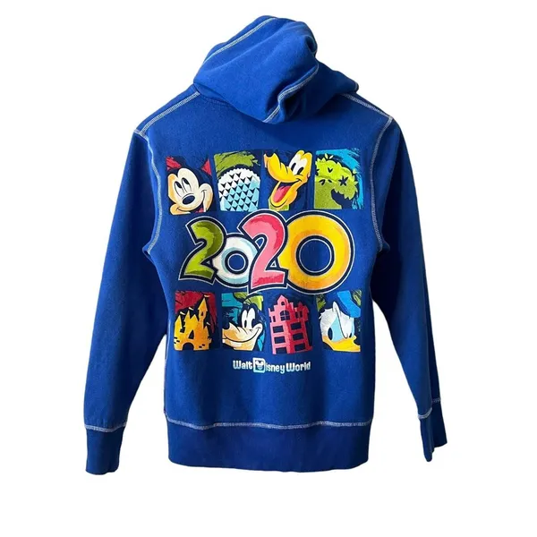 Walt Disney World Parks 2020 Zip Sweatshirt Adult‎ Size Small Travel Vacation - Image 2