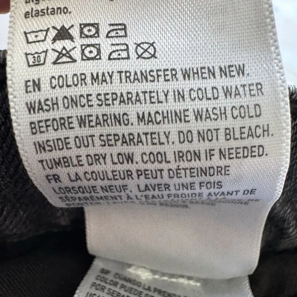 NWT American Eagle Jeans 18 Standard Washed Black Low Rise Strigid Baggy Barrel - Image 7