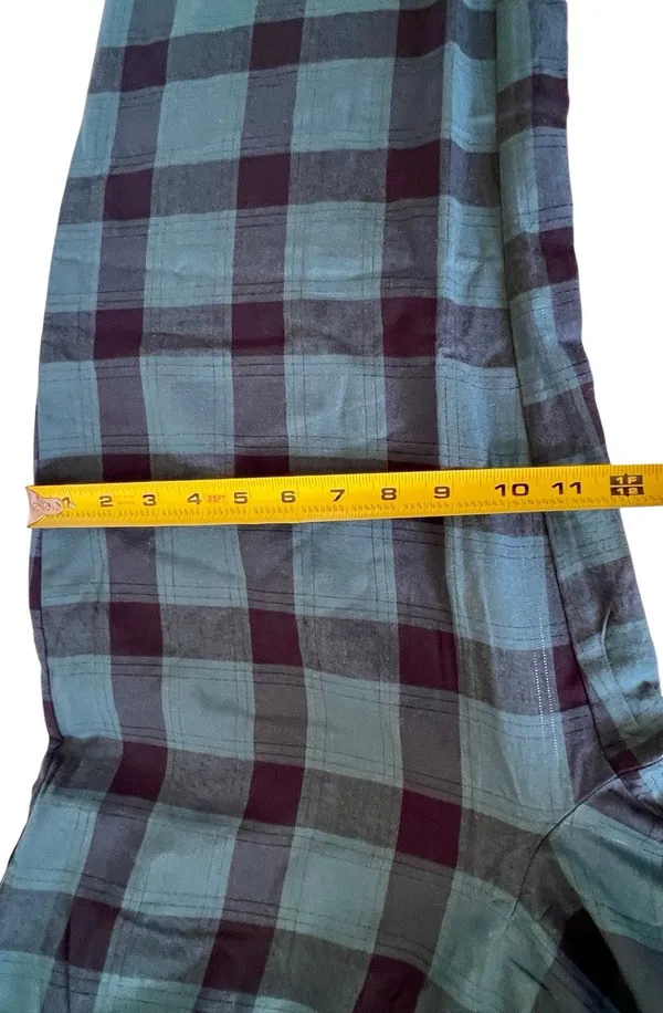 Victorias Secret Pink Pajamas Sz M Flannel Forrest Green Black Plaid Cotton NWT - Image 6