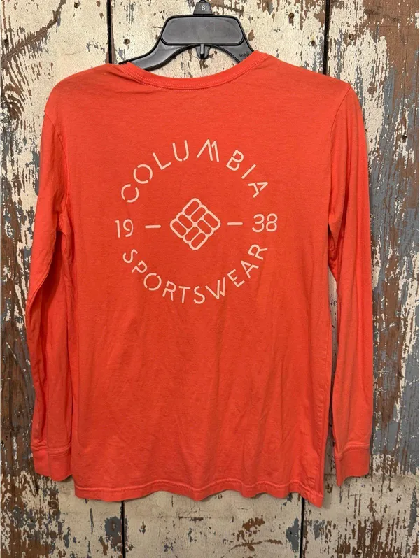 Women's Columbia long sleeve tshirt, coral, size small - Image 4