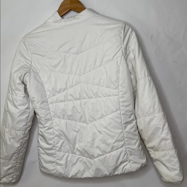 The North Face flare insulated white puffer jacket sz Small - Image 7