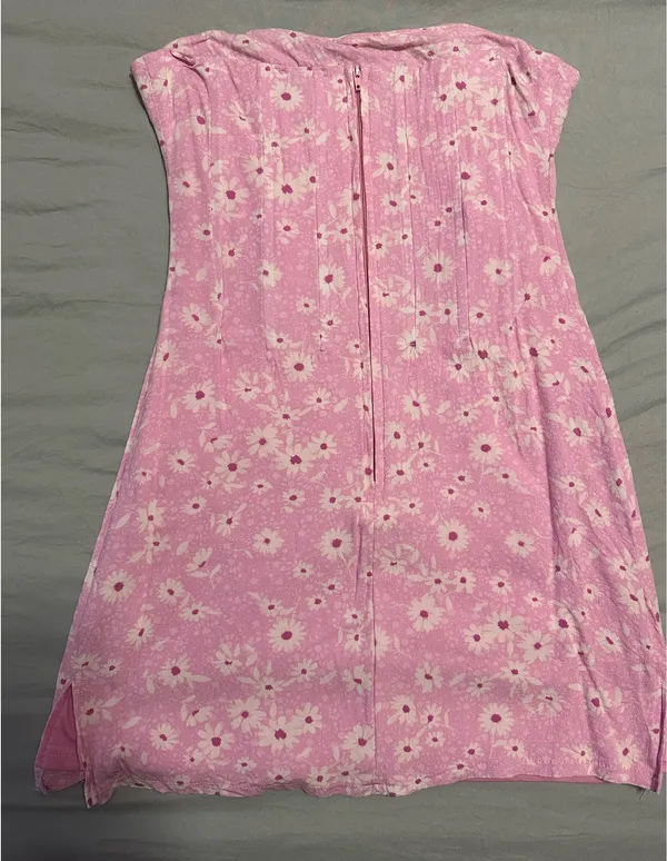Sky to Moon Pink Floral Mini Dress - Image 2