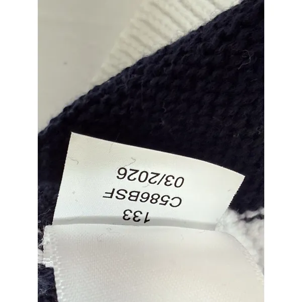 Cece‎ Sweater Women XL Striped Blue White Boxy Nautical Beach Casual Preppy New - Image 8