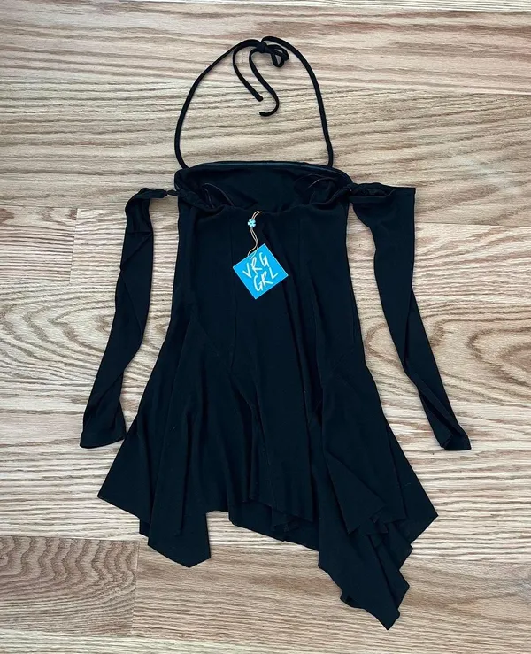 Verge Girl Black Off Shoulder Dress - Image 3