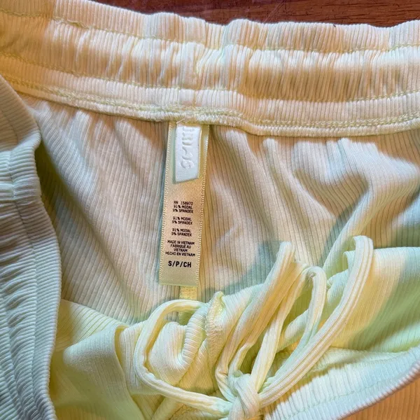 Women's Yellow Sleep Shorts - Image 2