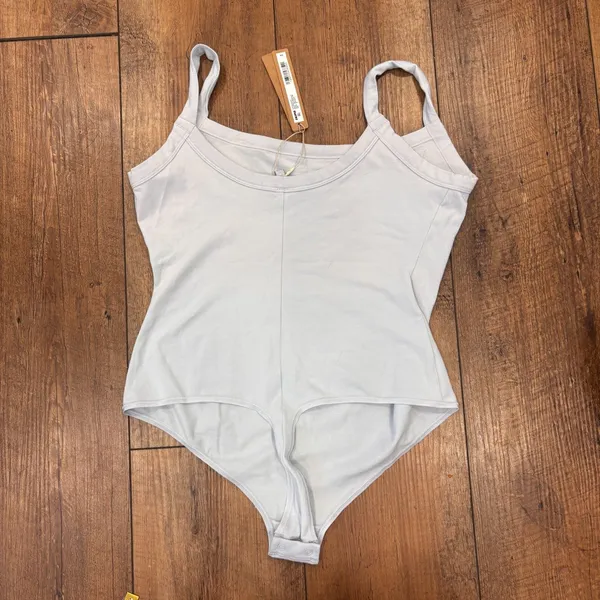 NWT Skims Cotton Jersey Scoop Neck Bodysuit in Zen Blue Size M $58 BD-THG-5515W - Image 6