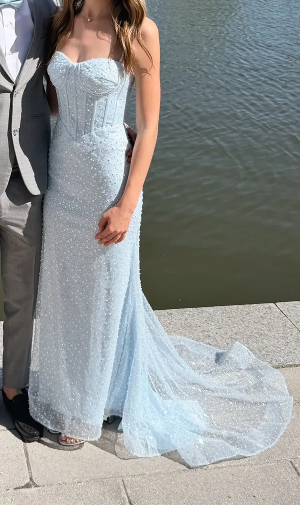 prom dress Blue Size 2 - Image 2