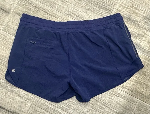 Lululemon navy blue running shorts Sz 8 - Image 2