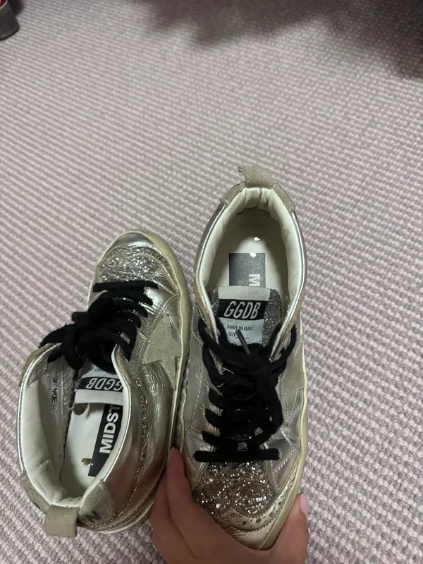 Golden Goose Midstar Grey Silver Sequin - Image 7