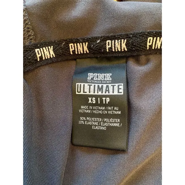 Pink Victoria’s Secret gray zipper hoodie size XS - Image 7