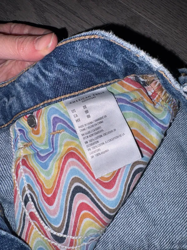 American Eagle Outfitters Highest Rise Baggy Denim Shorts - Image 3