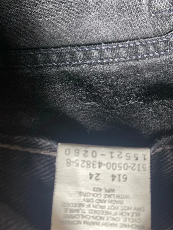Vintage Levis Jeans 512 Slim Fit Tapered Leg Made USA Womens 8M Black - Image 9