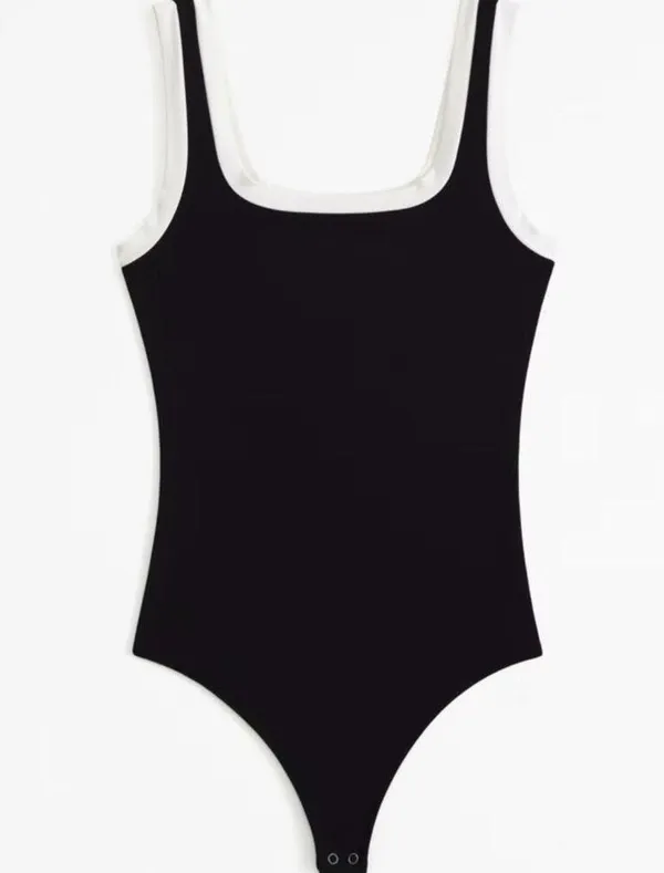 Abercrombie & Fitch Cotton-Modal Bodysuit - Image 4