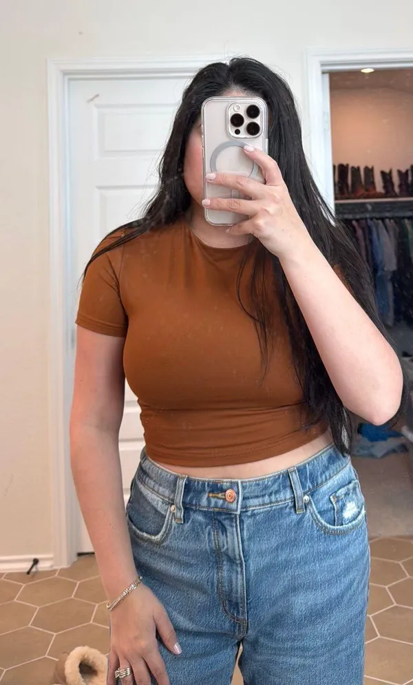 Burnt Orange Casual Top - Image 2