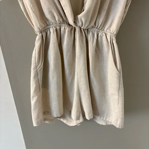 Princess Polly Beige Blazer Romper Size Women’s 0 - XS - Image 3