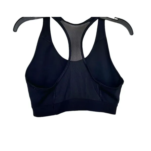 Adidas Top Cropped Activewear Sz Small Womens Sports Bra Logo Mesh Work Out Gym - Image 9