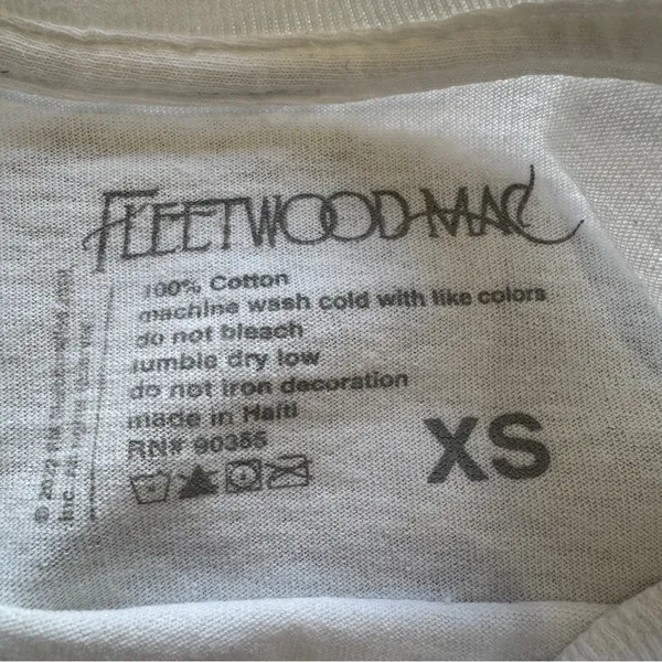 Fleetwood Mac Rumours White T-Shirt - Image 3