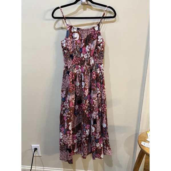 Kate Spade New York Garden Posy Midi Dress Size 6 Cat‎ Size 2 Kitten Print - Image 3