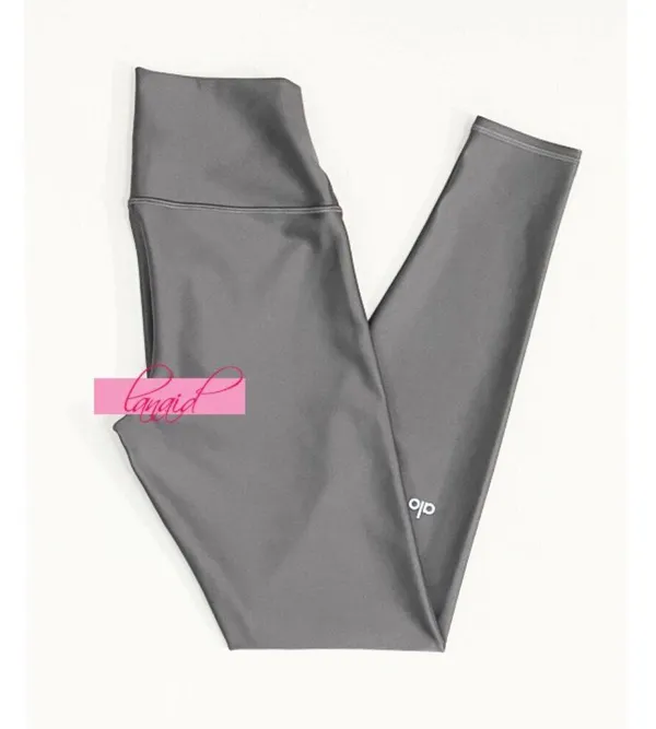 Alo High-Waist Airlift Leggings Fog Hi-Rise Waisted Tights Full-Length Skinny S - Image 5
