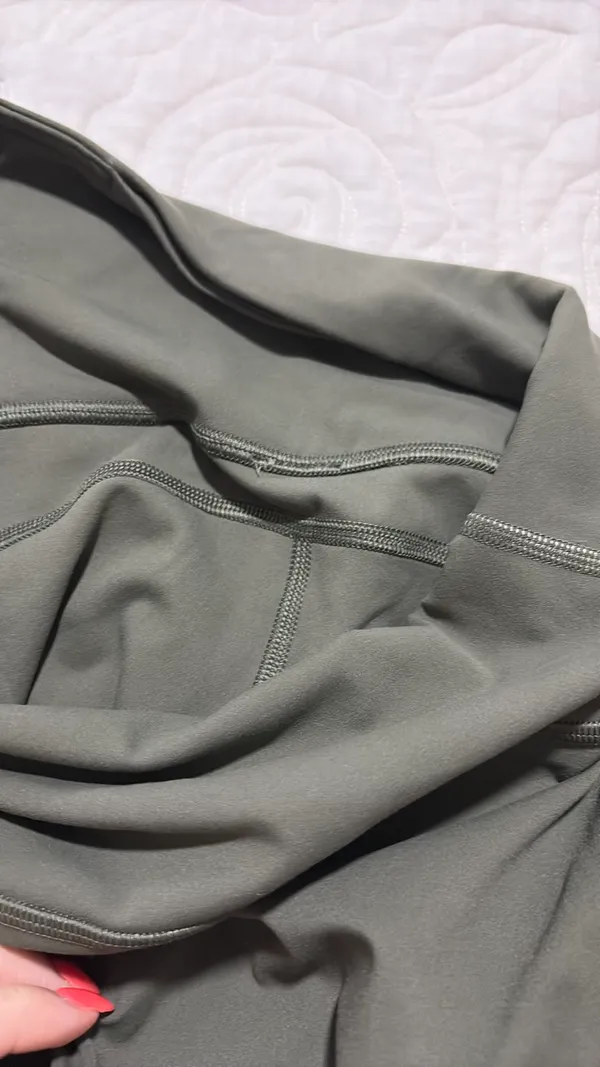 Lululemon Flare Leggings Green Olive - Image 5