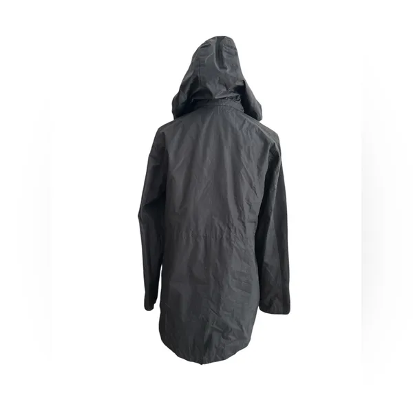 d.e.t.a.i.l.s INTL Black Hooded‎ Rain Jacket Water Resistant Mesh Utility M - Image 7