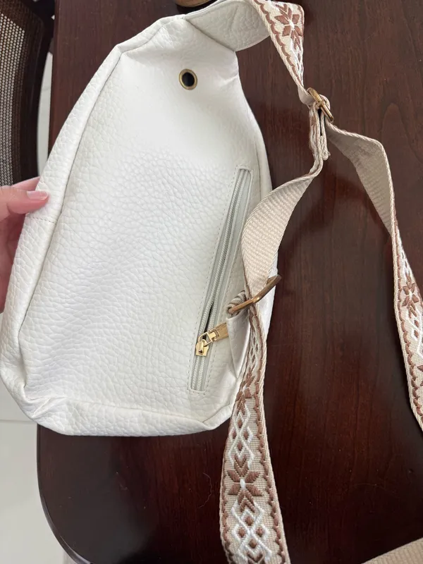 Crossbody Purse White - Image 2