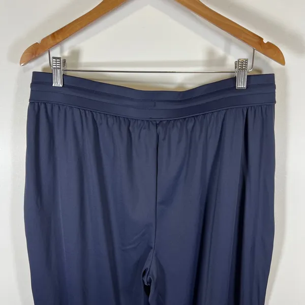 Halara Women XL Navy Blue High Waisted Cropped Joggers‎ Drawstring Pockets NEW - Image 8